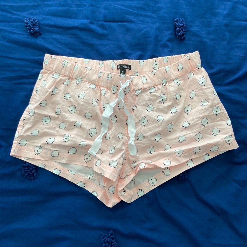 jcrew patterned sleep shorts
